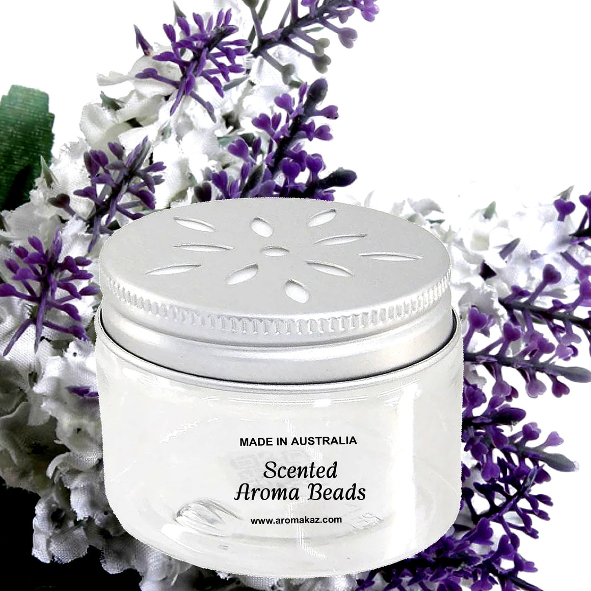 White Lilac & Lavender Air Freshener Aroma Beads - Room, Car, Pantry, Pet Areas, Linen