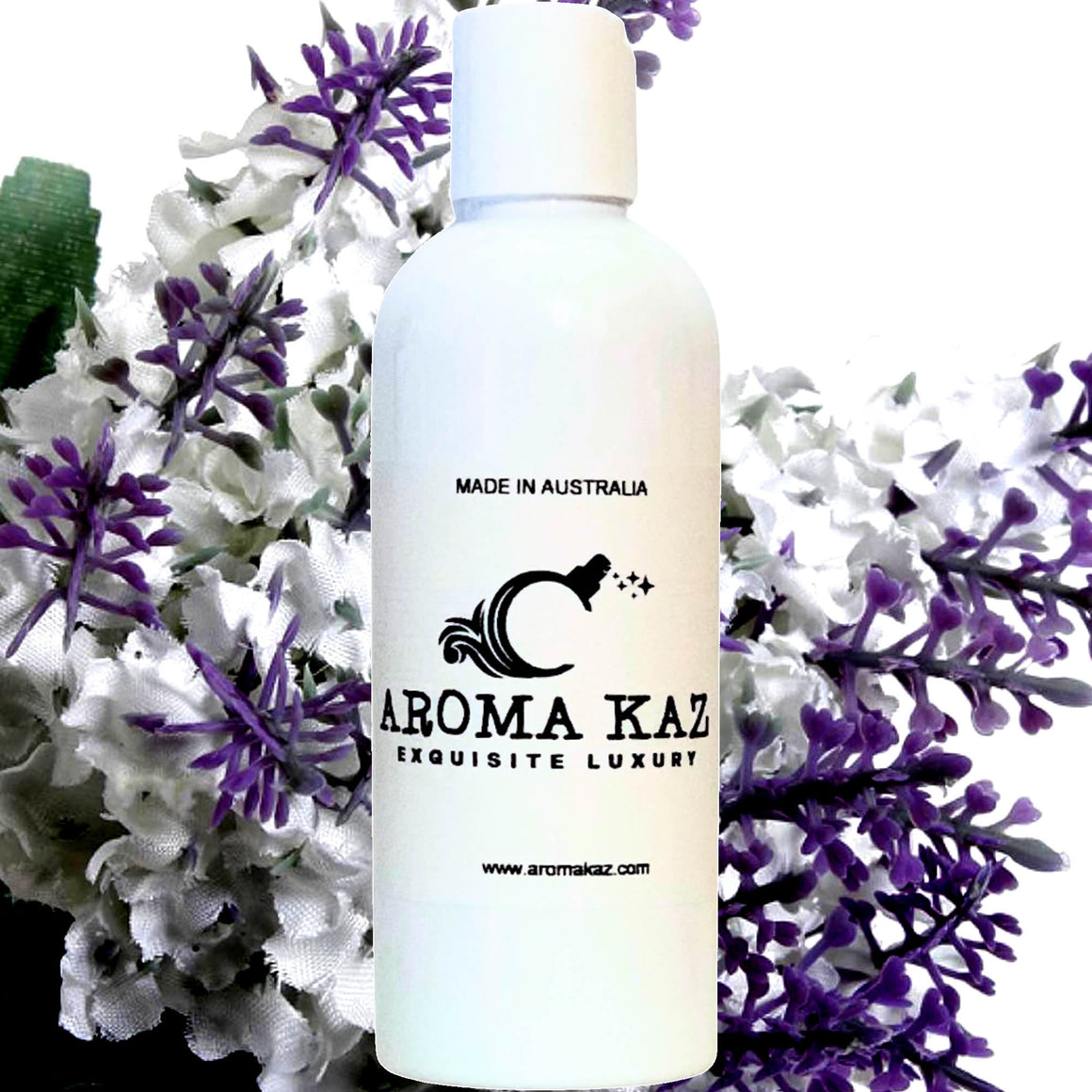 White Lilac & Lavender Body Massage Oil – vegan, cruelty-free, plant-based hydrating oil with fresh lilac blooms and floral lavender, handmade in Australia.