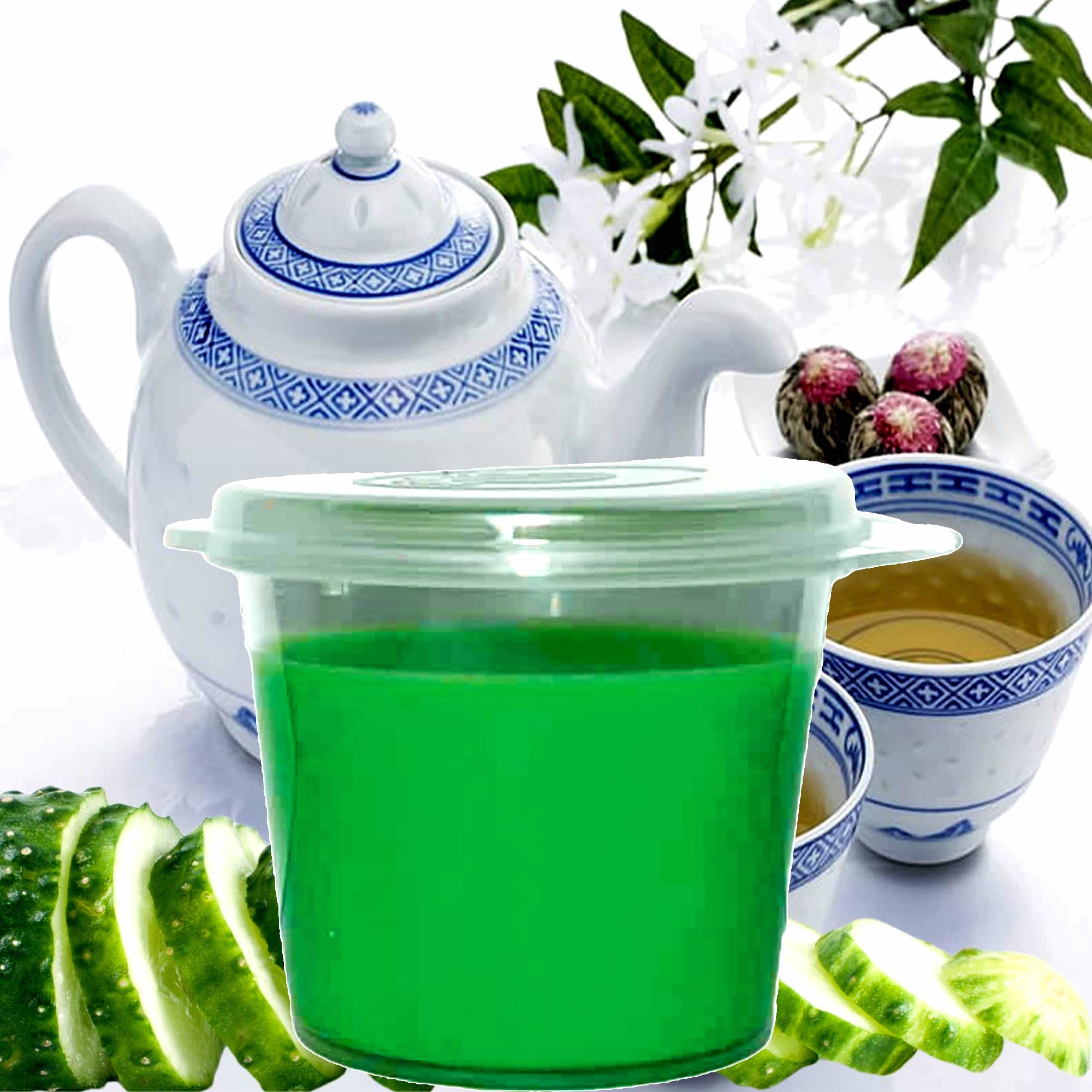 White Tea & Cucumber eco soy wax melts – vegan, cruelty-free featuring crisp cucumber and refreshing white tea, handmade in Australia.