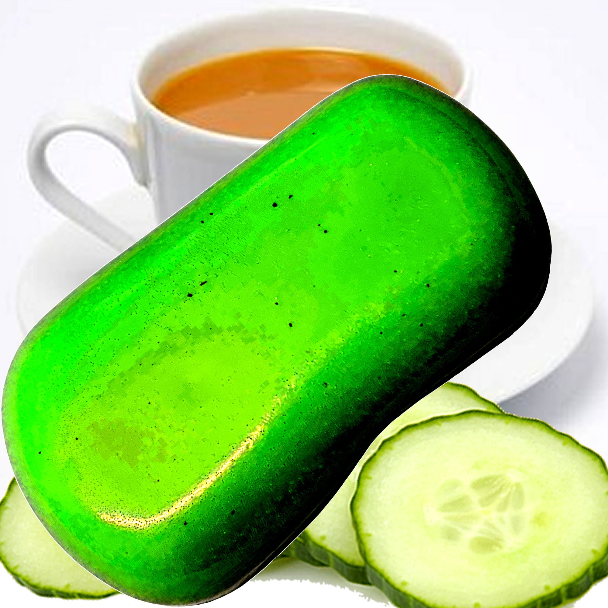 White Tea & Cucumber Vegan Soap Bars Plant-Based Cruelty-Free Handcrafted