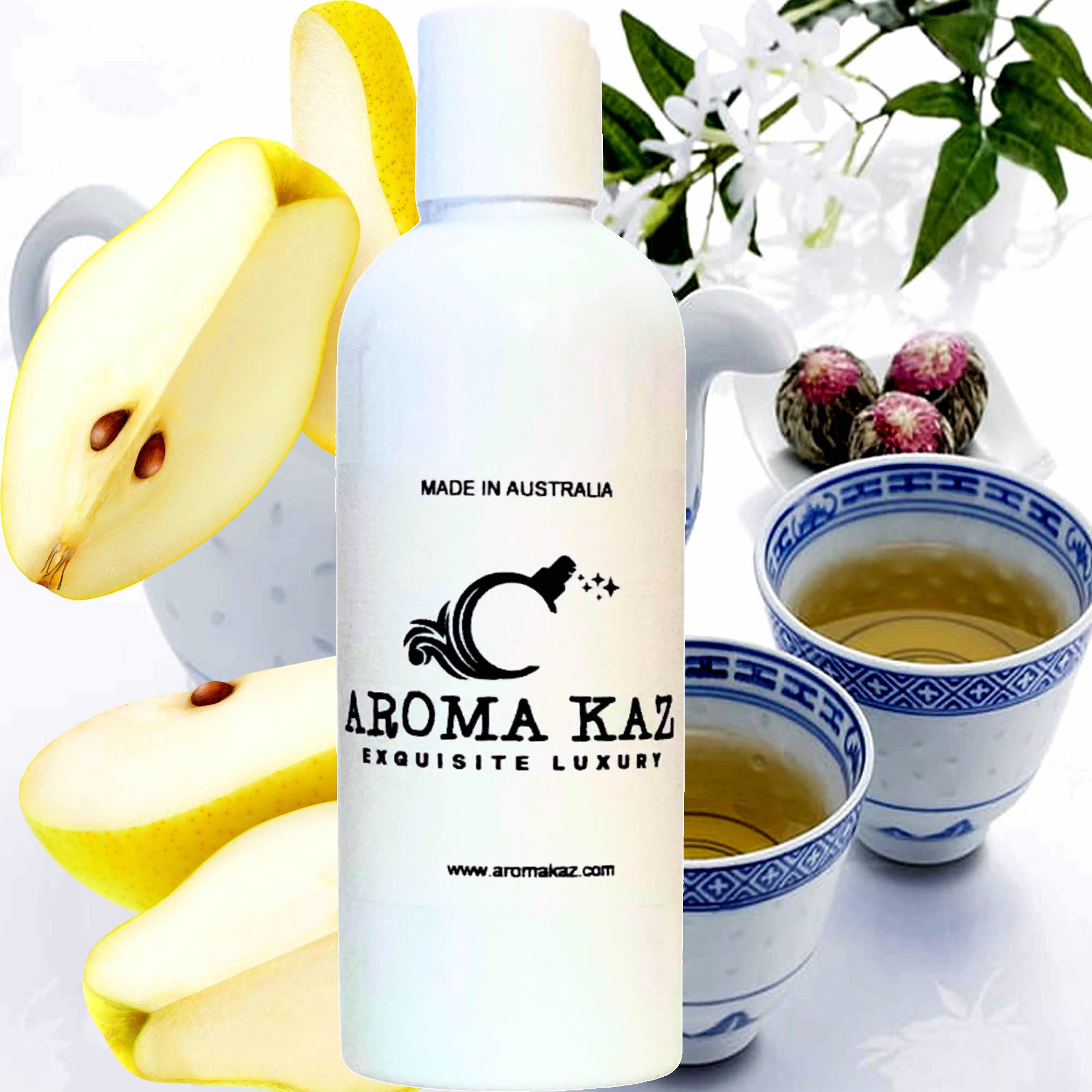 White Tea & French Pears Body Wash/Shower Gel/Bubble Bath Plant Based Vegan Cruelty Free