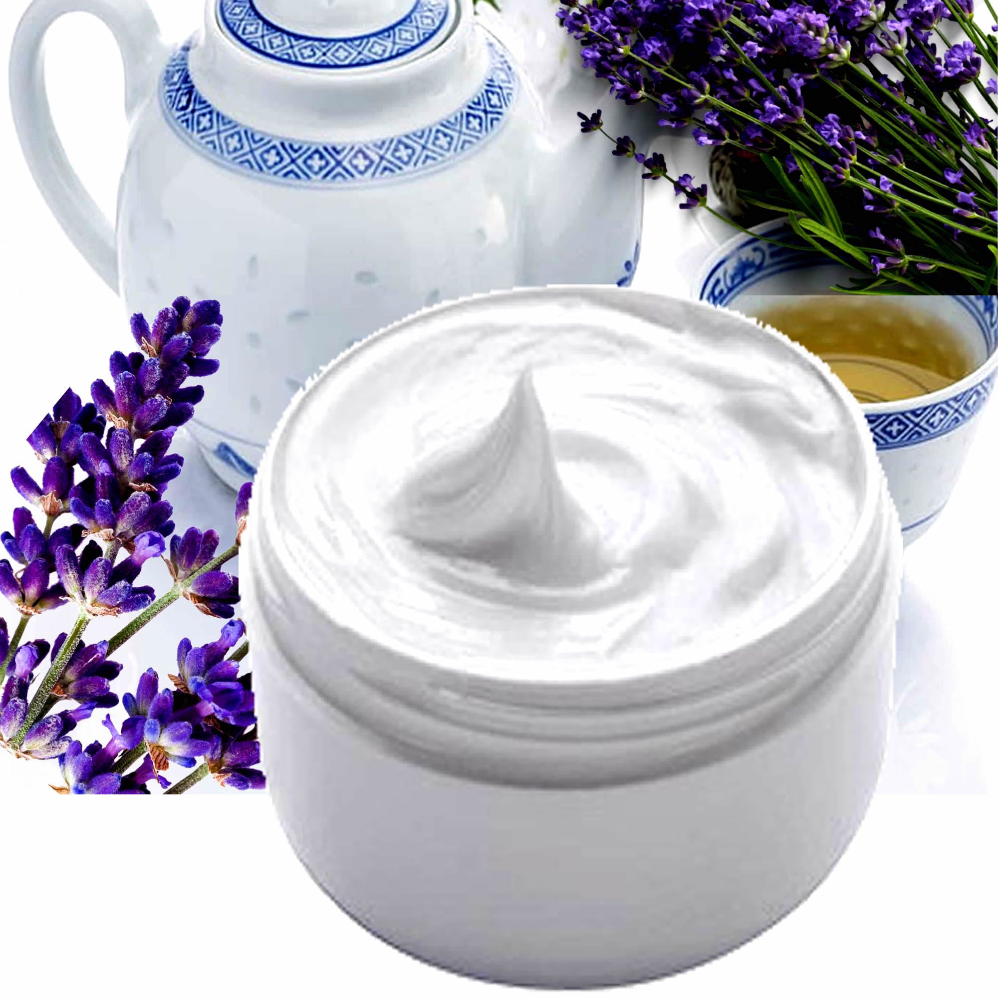 White Tea & Lavender Body & Hand Cream Vegan Cruelty-Free Moisturiser