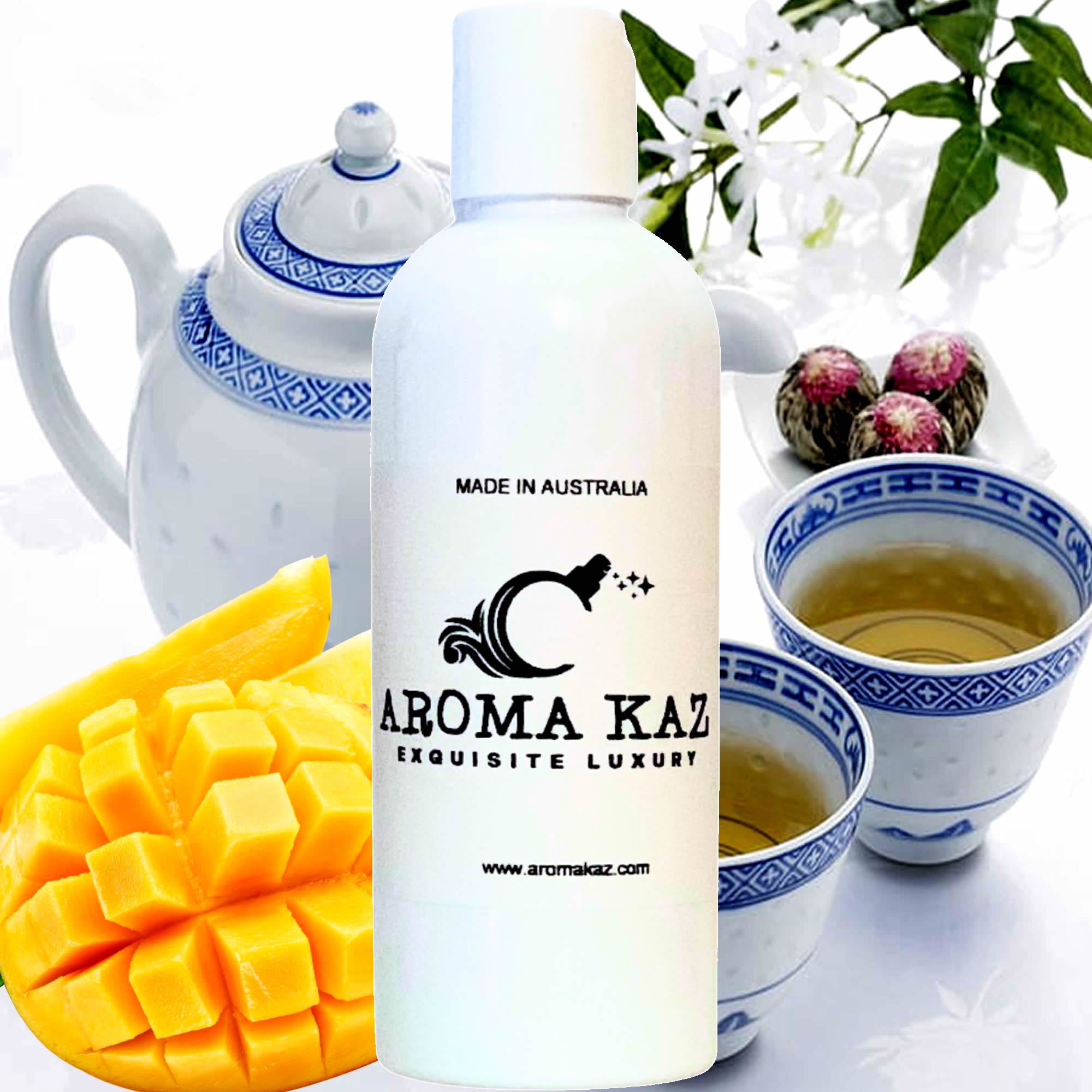 White Tea & Mango Body Wash/Shower Gel/Bubble Bath Plant Based Vegan Cruelty Free