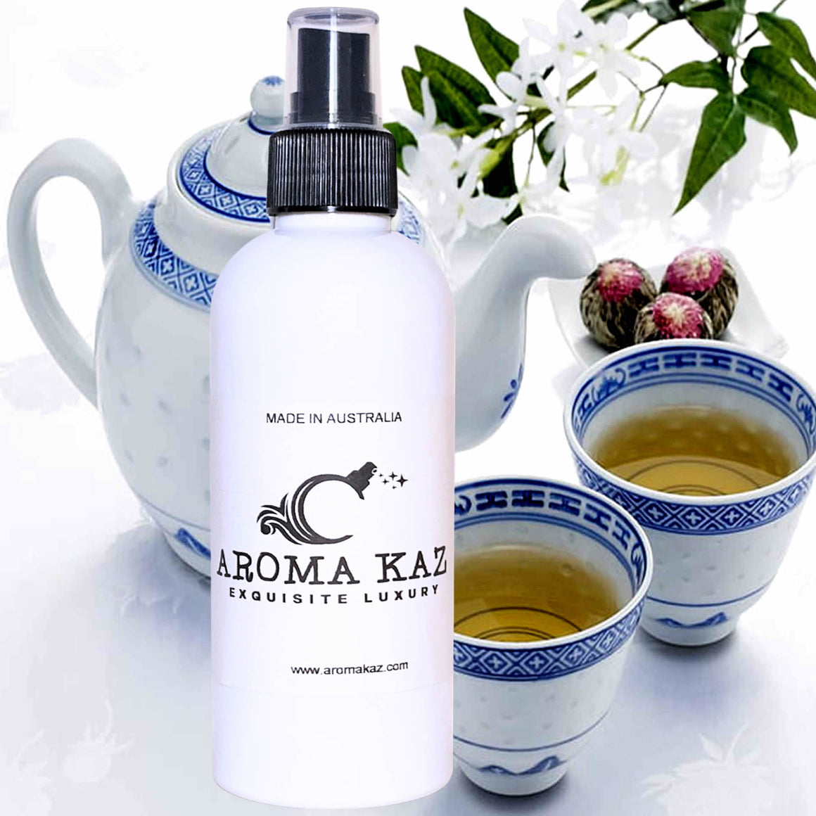 White Tea Body Spray Mist – vegan, cruelty-free body spray featuring sweetened white tea, handmade in Australia.