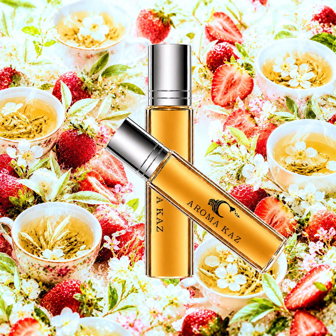 White Tea & Strawberries Fragrance Oil Roll-On