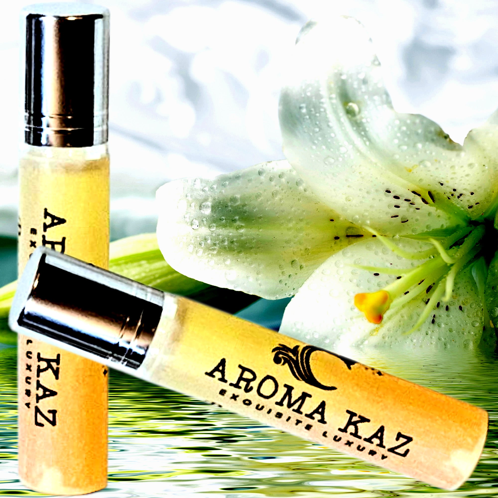 White Floral Nectarines Roll-On Perfume Plant-Based Vegan Cruelty Free