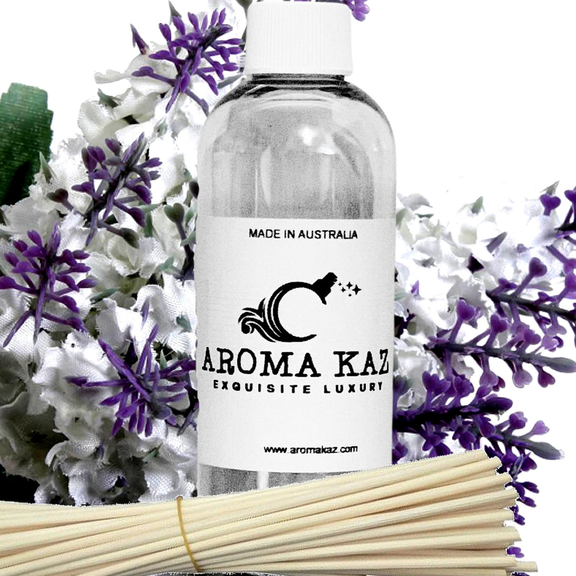 White Lilac Lavender Diffuser Fragrance Oil with Reeds – Vegan Cruelty-Free Home Aroma