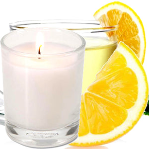 White Tea & Lemon Scented Eco Soy Votive Candles Hand Poured