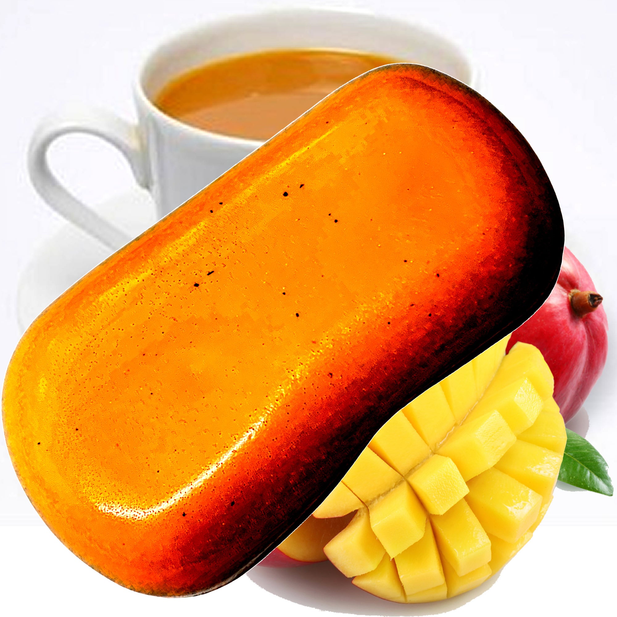 White Tea & Mango Vegan Soap Bars Plant-Based Cruelty-Free Handcrafted