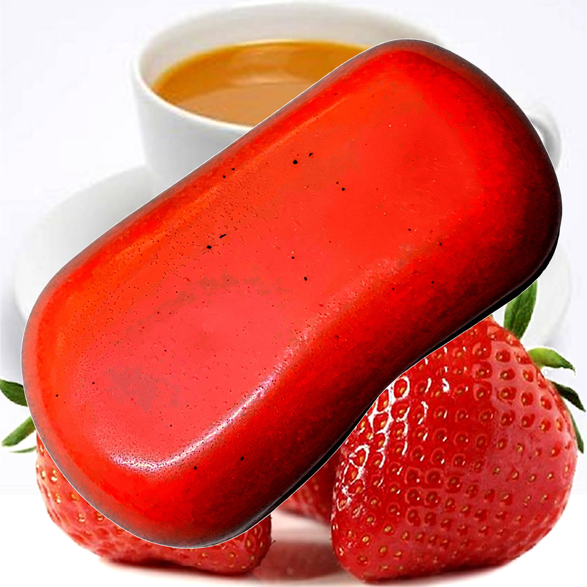 White Tea & Strawberries Vegan Soap Bars Plant-Based Cruelty-Free Handcrafted