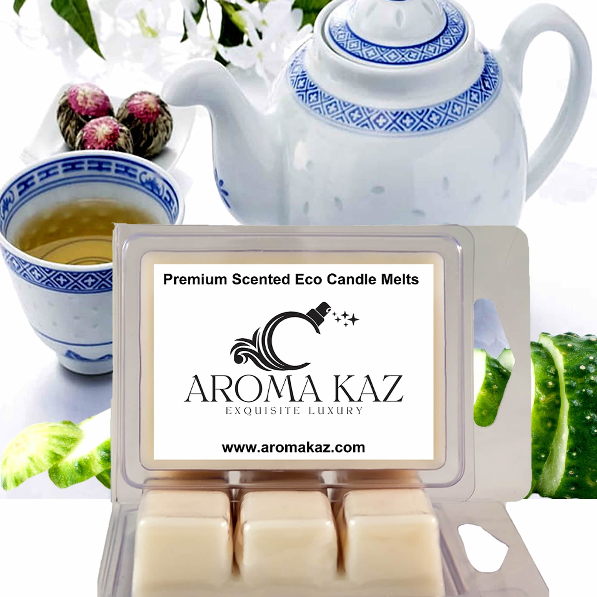 White Tea & Cucumber Soy Wax Melts – Hand-Poured, Plant-Based & Vegan