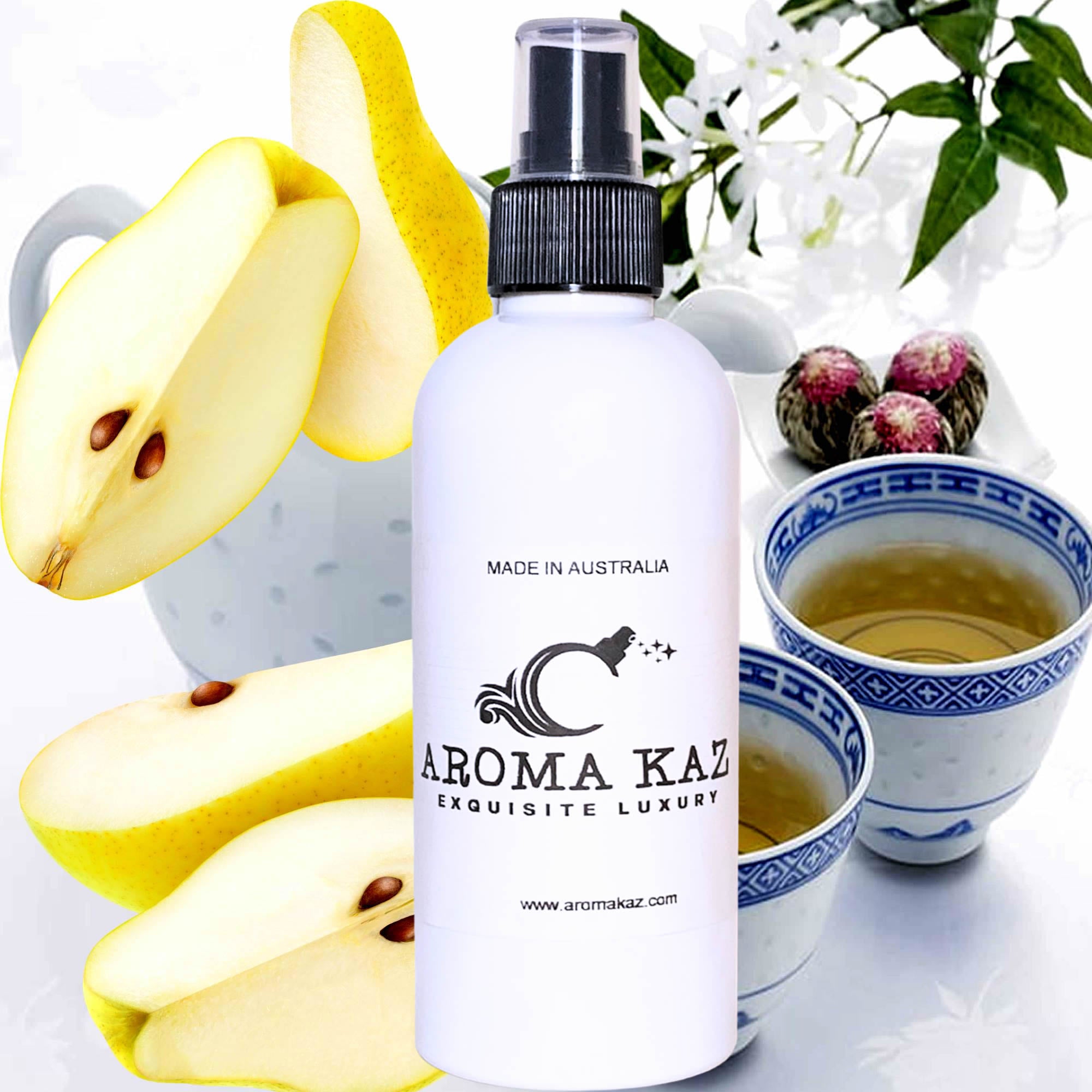 White Tea & French Pears Room/Linen Spray Plant-Based Vegan Cruelty-Free Pet Safe