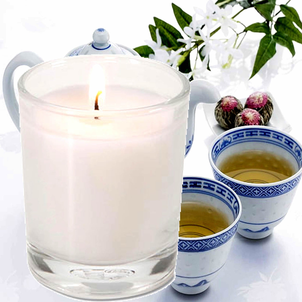 White Tea Eco Soy Votive Candles – Clean Burn, Plant-Based, Vegan & Pet Safe