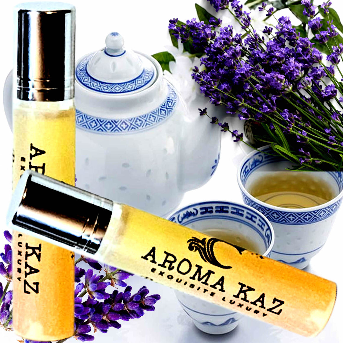 White Tea & Lavender Roll-On Perfume Plant-Based Vegan Cruelty Free