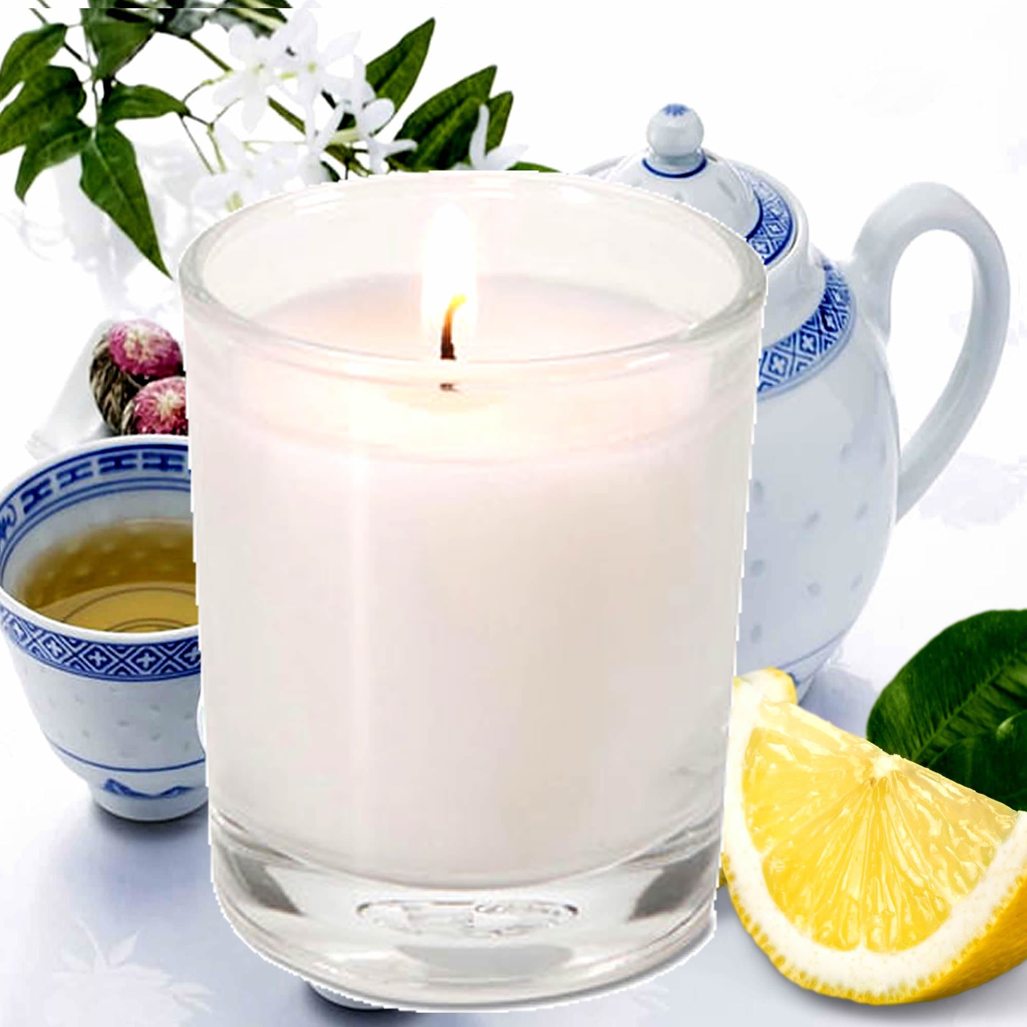 White Tea & Lemon Eco Soy Votive Candles – Clean Burn, Plant-Based, Vegan & Pet Safe