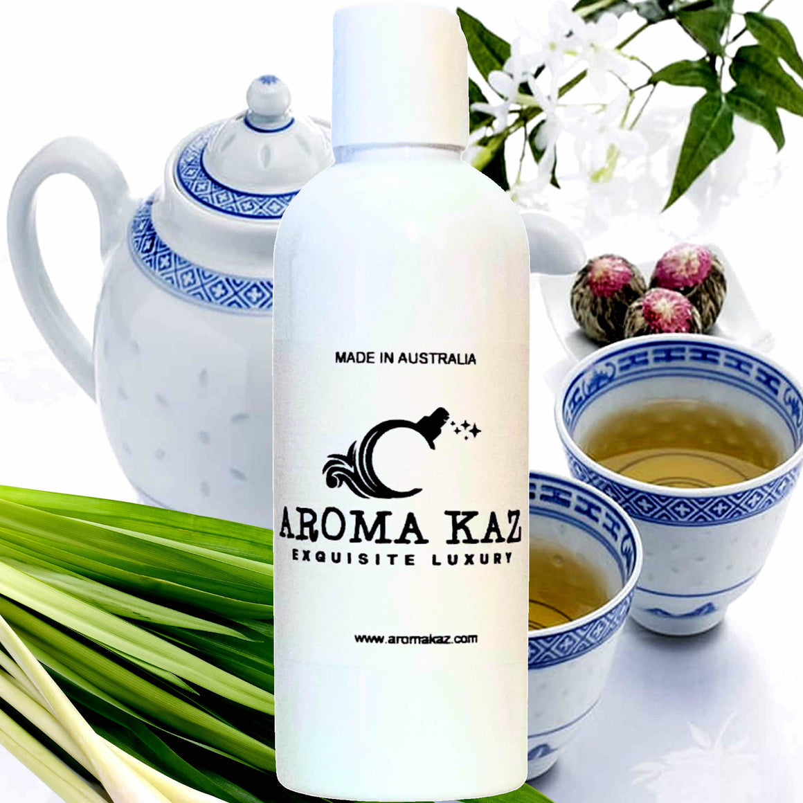 White Tea & Lemongrass Body Wash/Shower Gel/Bubble Bath Plant Based Vegan Cruelty Free