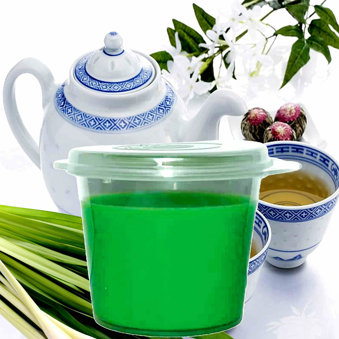 White Tea & Lemongrass Soy Candle Melt Shot Pots – Plant-Based, Vegan, Cruelty-Free, Hand-Poured