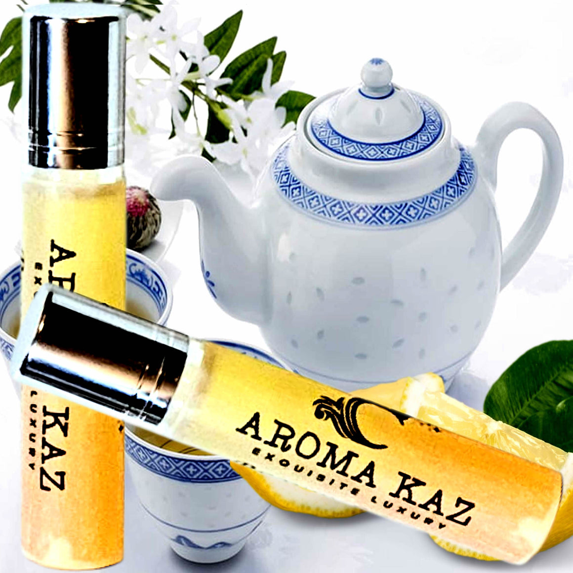 White Tea & Lemon Roll-On Perfume Plant-Based Vegan Cruelty Free