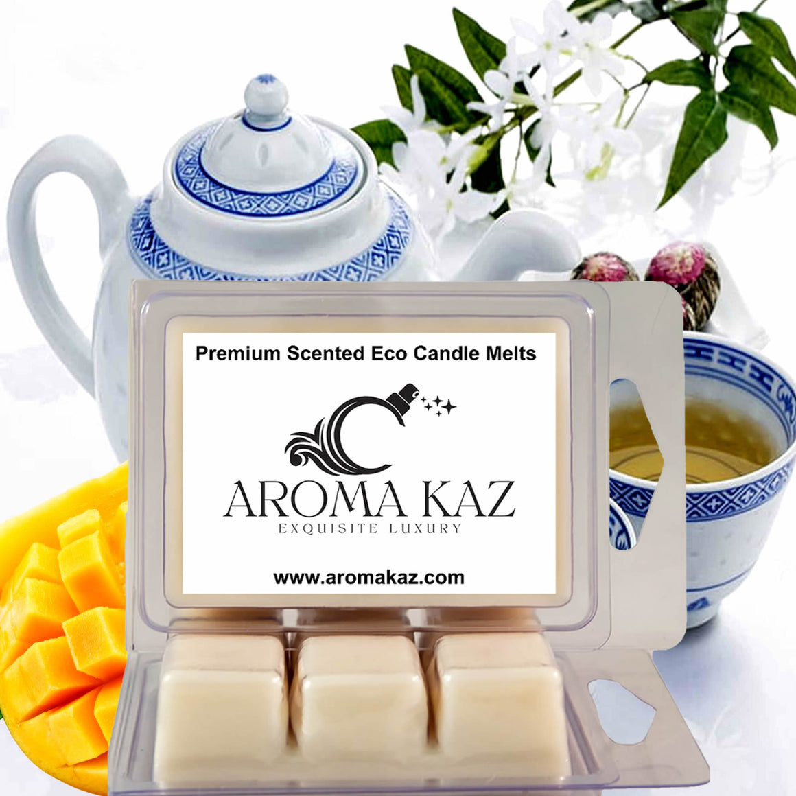 White Tea & Mango Soy Wax Melts – Hand-Poured, Plant-Based & Vegan