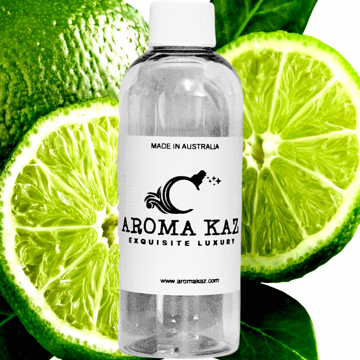 Wild Mint & Citrus Limes fragrance oil for candle making, soap making and perfume blending – vegan, cruelty-free featuring fresh mint leaves and zesty citrus lime, handmade in Australia.