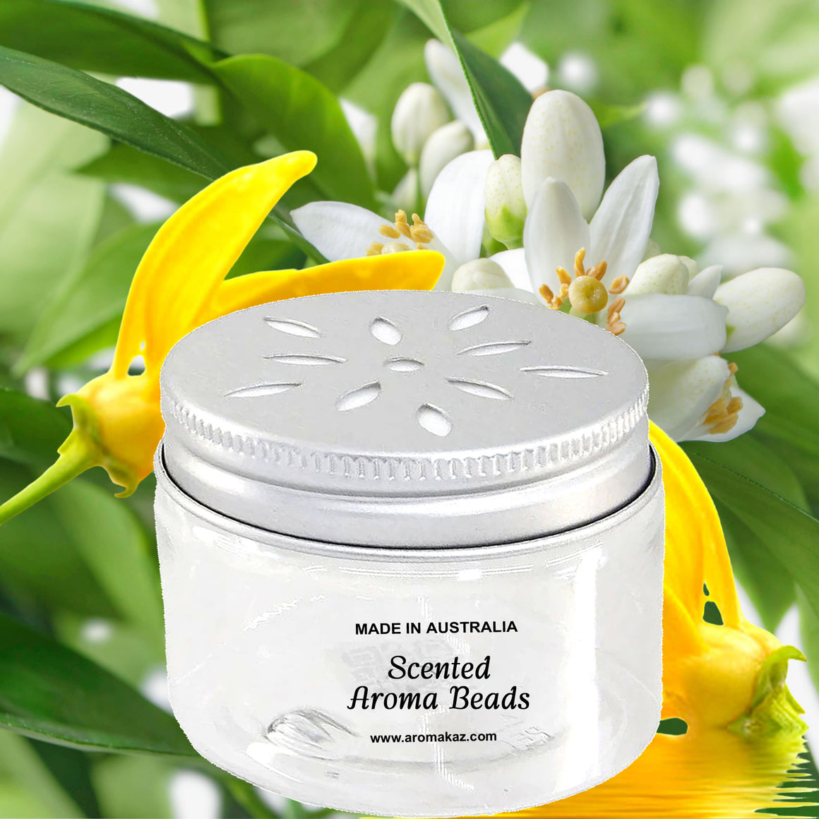 Ylang Ylang & Musk Air Freshener Aroma Beads - Room, Car, Pantry, Pet Areas, Linen