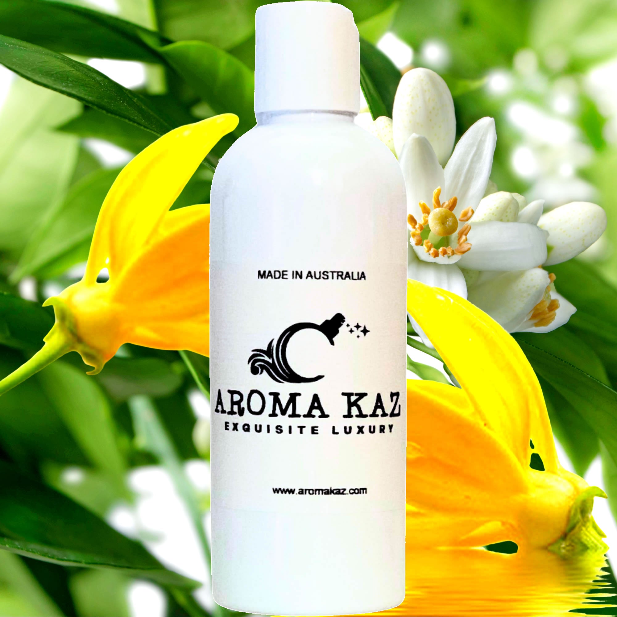 Ylang Ylang Neroli Body Massage Oil – vegan, cruelty-free, plant-based hydrating oil with exotic ylang ylang and floral neroli blossoms, handmade in Australia.