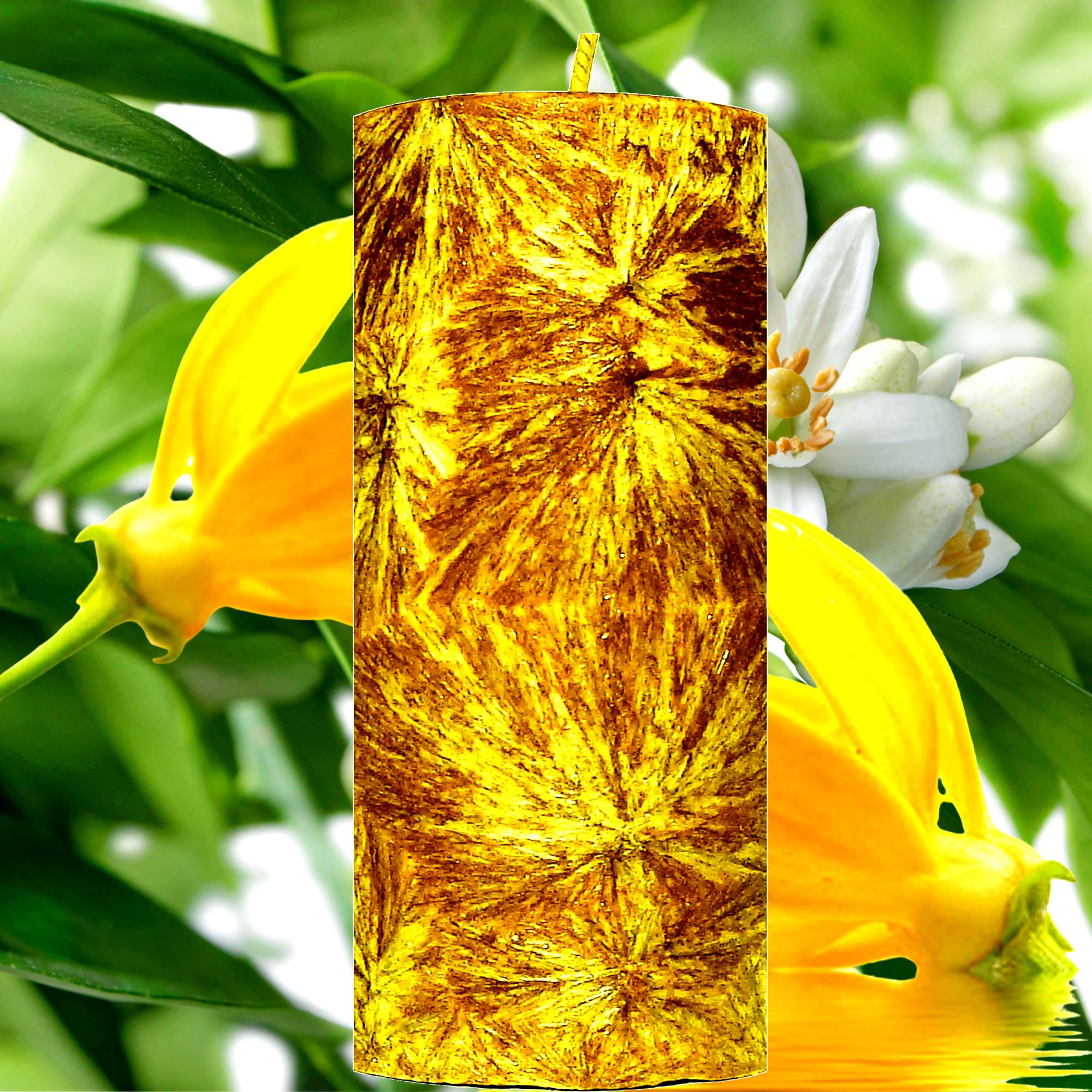 Ylang Ylang Neroli Pillar Candle – Plant-Based, Eco-Friendly, Vegan, Cruelty Free