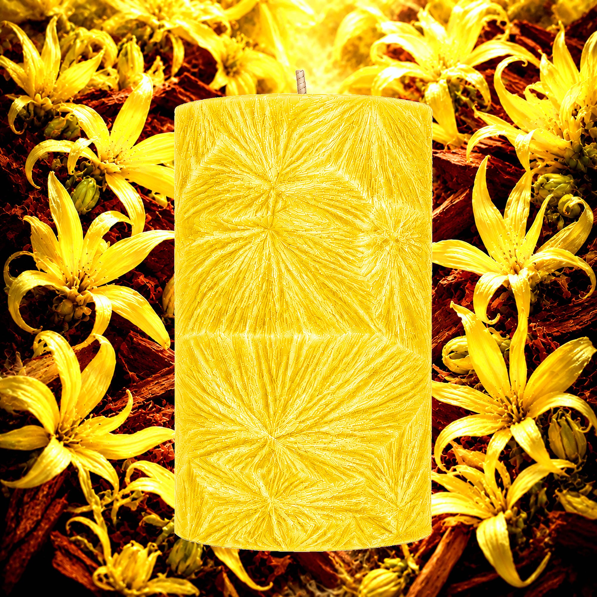 Ylang Ylang & Sandalwood Pillar Candle