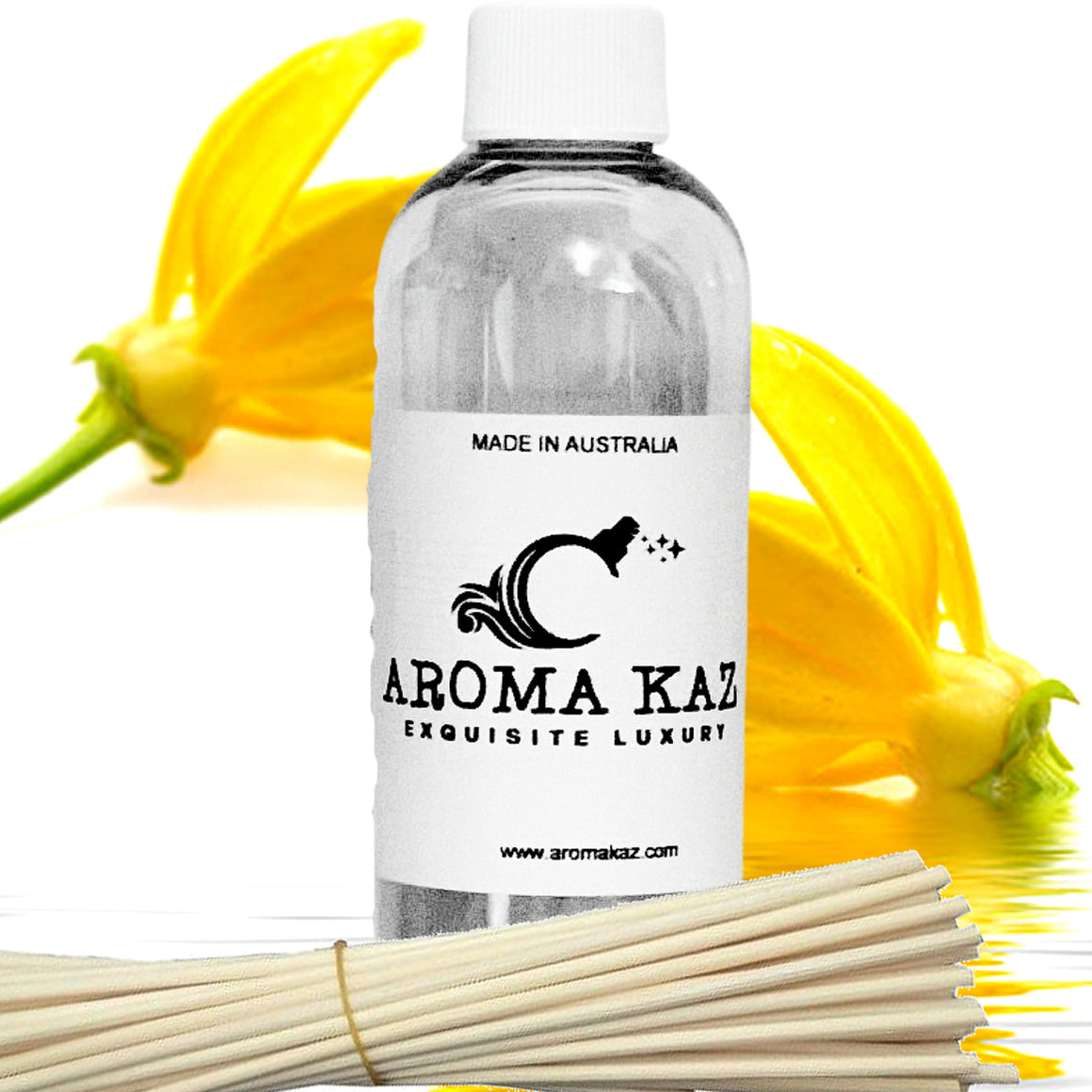 Ylang Ylang & Musk Diffuser Fragrance Oil with Reeds – Vegan Cruelty-Free Home Aroma