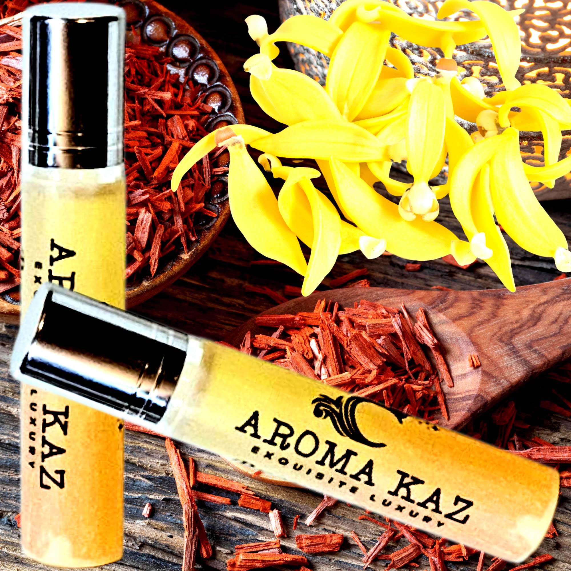 Ylang Ylang & Sandalwood Roll-On Perfume Plant-Based Vegan Cruelty Free