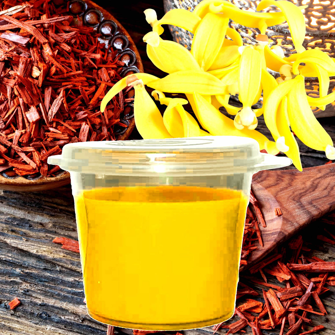 Ylang Ylang & Sandalwood Soy Candle Melt Shot Pots – Plant-Based, Vegan, Cruelty-Free, Hand-Poured