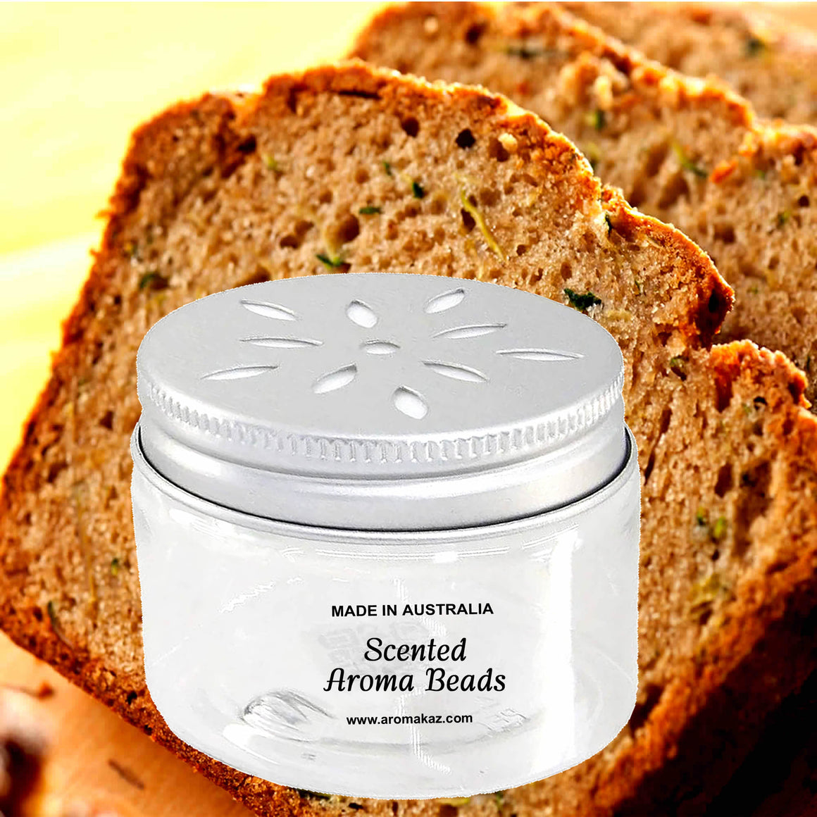 Zucchini Bread Air Freshener Aroma Beads - Room, Car, Pantry, Pet Areas, Linen