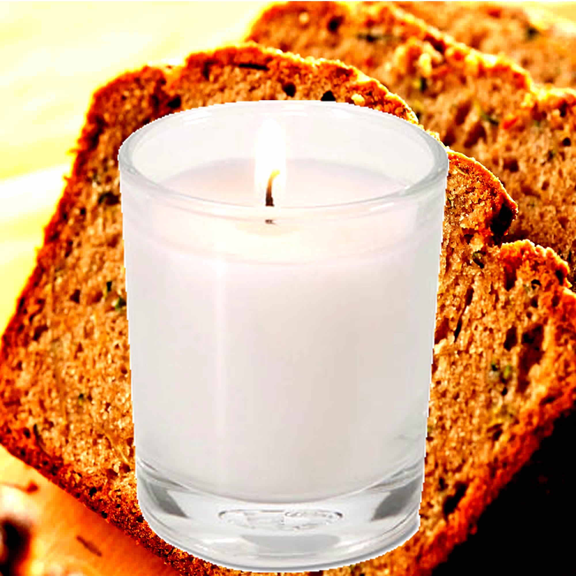 Zucchini Bread Eco Soy Votive Candles – Clean Burn, Plant-Based, Vegan & Pet Safe