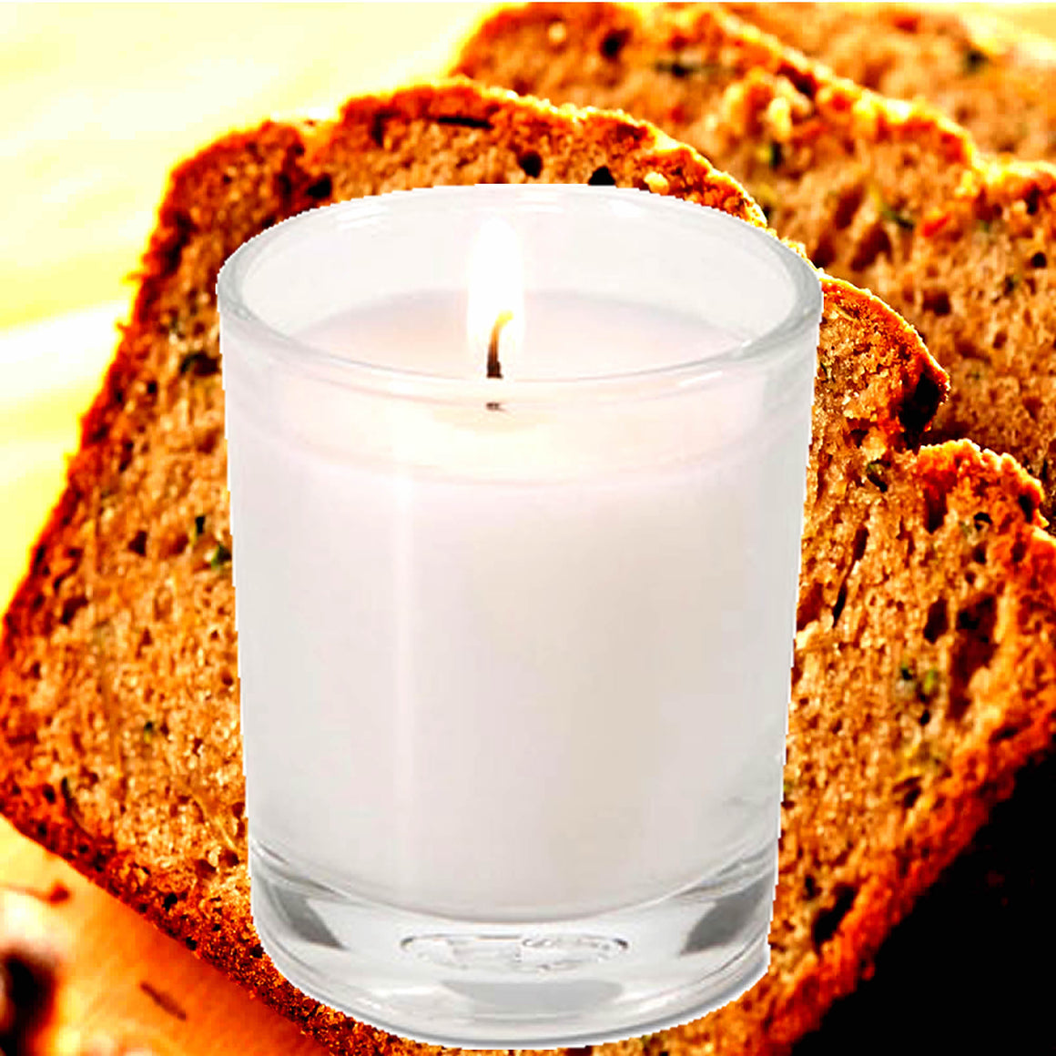 Zucchini Bread Eco Soy Votive Candles – Clean Burn, Plant-Based, Vegan & Pet Safe