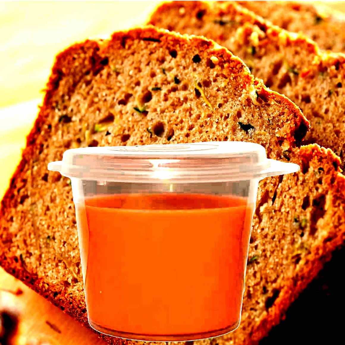 Zucchini Bread Soy Candle Melt Shot Pots – Plant-Based, Vegan, Cruelty-Free, Hand-Poured