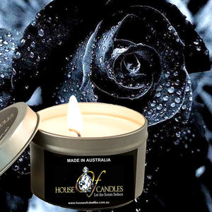 Black Rose & Oud Scented Eco Soy Tin Candles