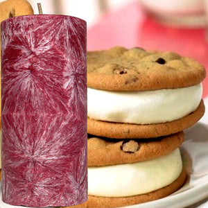 Cookies & Cream Scented Palm Wax Pillar Candle