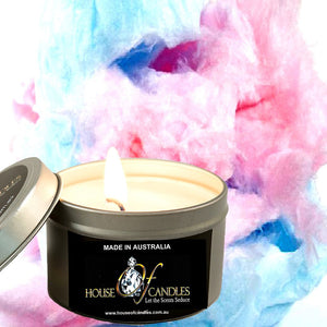 Cotton Candy Scented Eco Soy Tin Candles