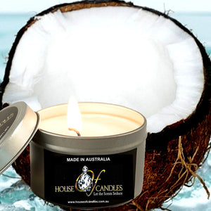 Fresh Coconut Scented Eco Soy Tin Candles