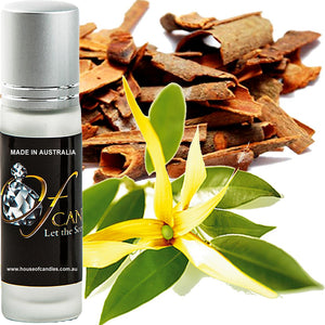 Ylang Ylang & Sandalwood Roll On Fragrance Perfume Oil Hand Poured